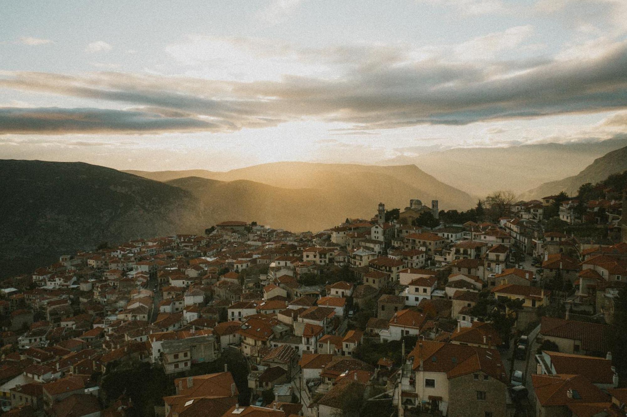 Afanos Guesthouse Arachova Exteriér fotografie