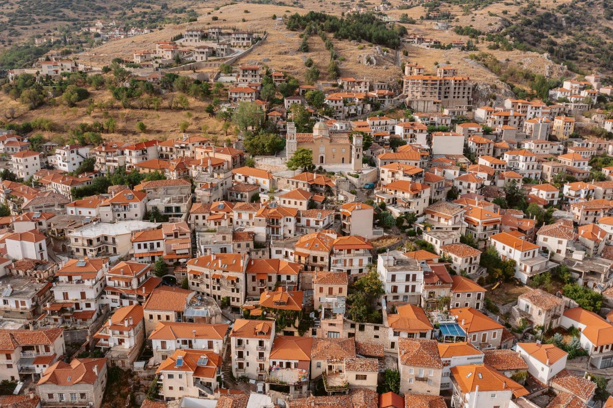 Afanos Guesthouse Arachova Exteriér fotografie